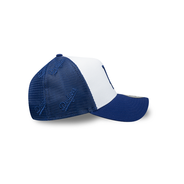 Los Angeles Dodgers MLB Mesh Embroidery 9FORTY A-Frame Trucker Snapback