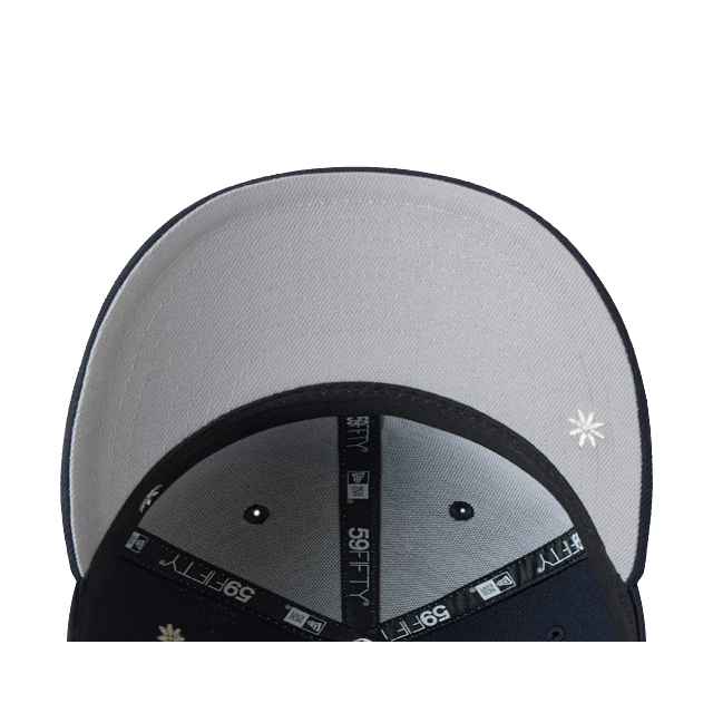 New York Yankees MLB Flower Embroidery 59FIFTY Cerrada