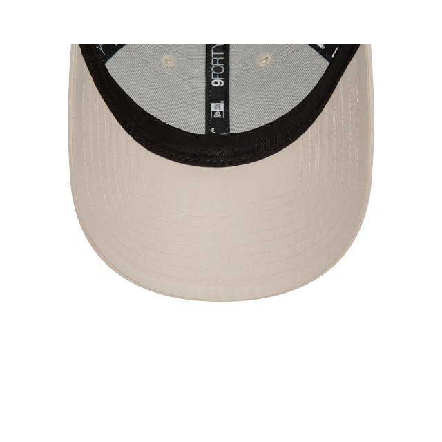 New York Yankees MLB Flawless Mini Logo 9FORTY Strapback Beige
