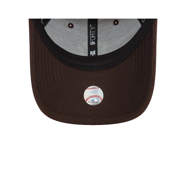 New York Yankees MLB Melton Wool 9FORTY Snapback Café