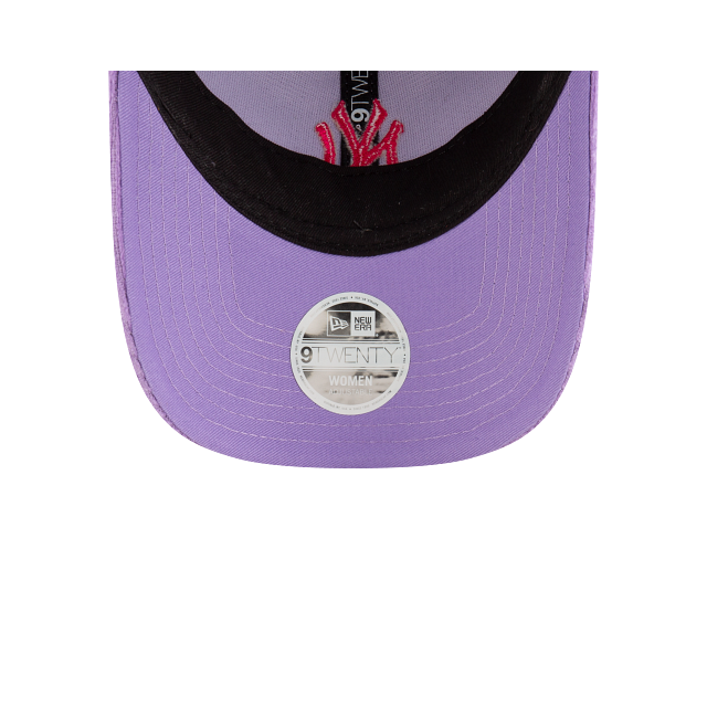 New York Yankees MLB Cord Essentials 9TWENTY Strapback Morada para Mujer