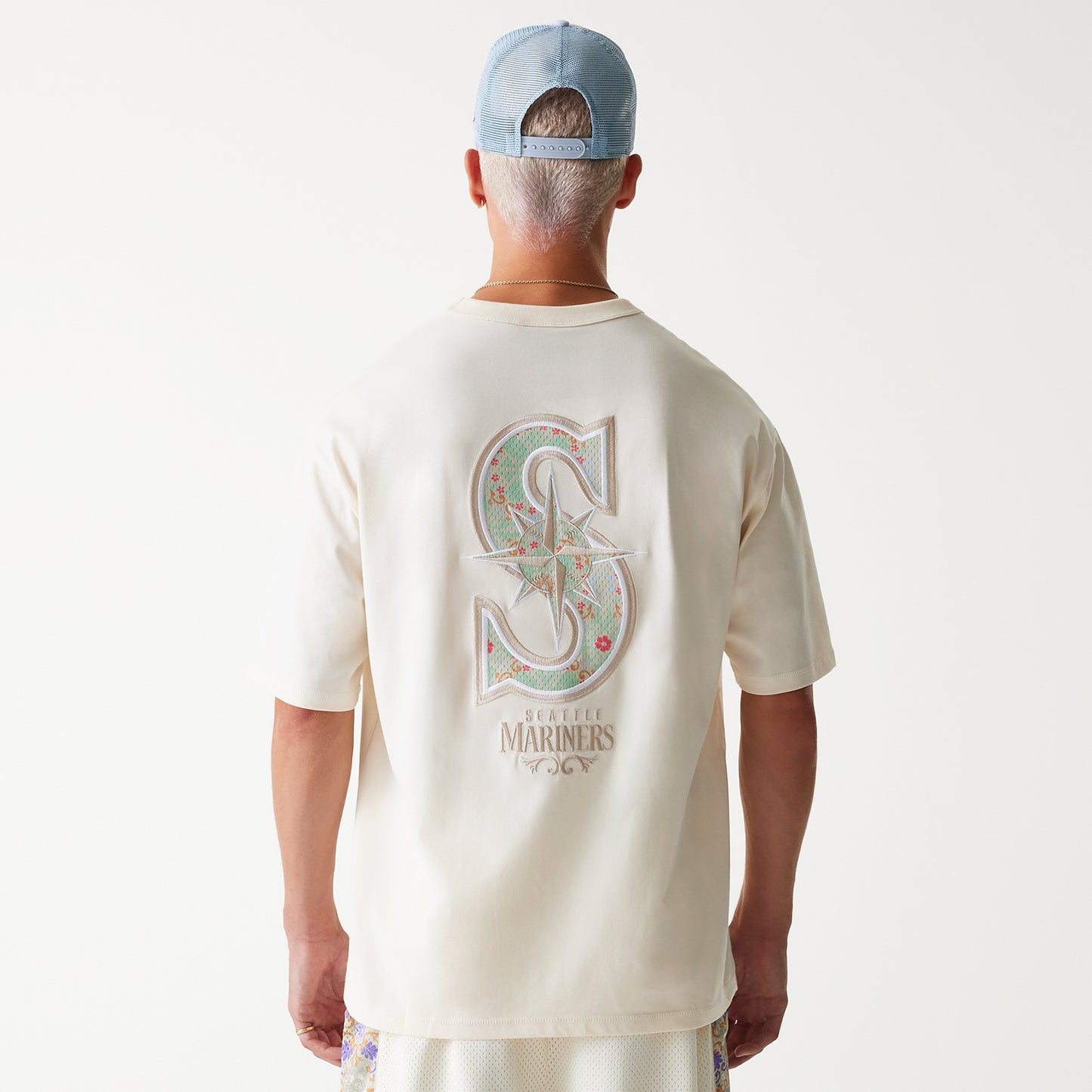 Playera Manga Corta Seattle Mariners MLB Floral Infilled