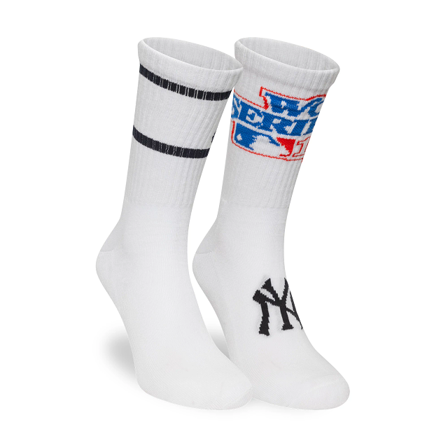 Calcetines Largos New York Yankees MLB World Series 2 Pack Blancos
