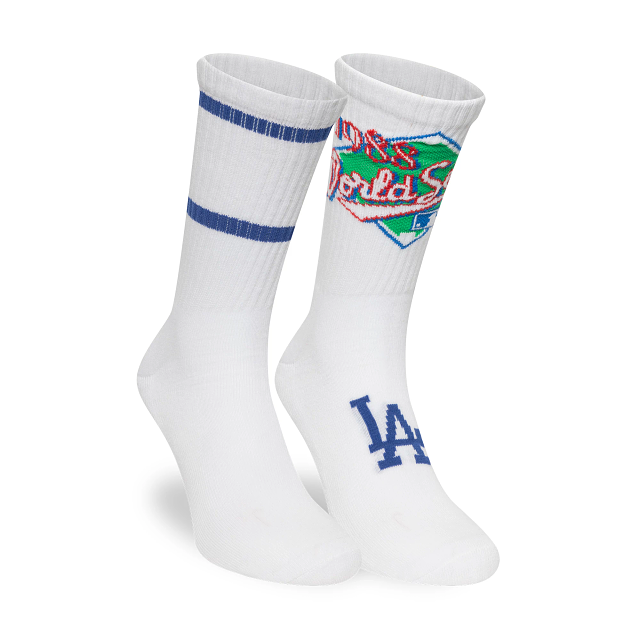 Calcetines Largos Los Angeles Dodgers MLB World Series 2 Pack Blancos