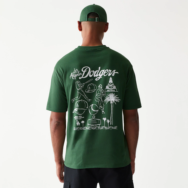 Playera Manga Corta Los Angeles Dodgers MLB Baseball Graphic