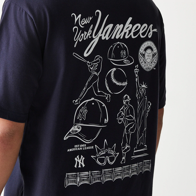 Playera Manga Corta New York Yankees MLB Baseball Graphic