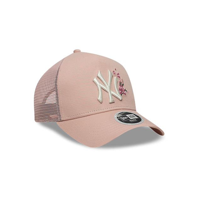 New York Yankees MLB Floral 9FORTY A-Frame Trucker Snapback para Mujer