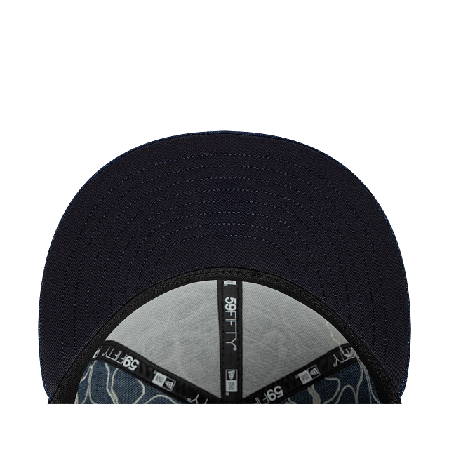 Los Angeles Dodgers MLB Floral Denim 59FIFTY Cerrada