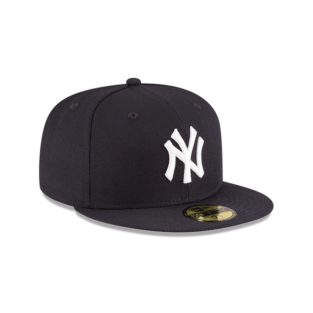 New York Yankees MLB Wool White Logo 59FIFTY Cerrada