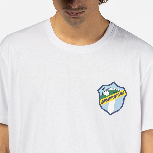 Playera Manga Corta Comunicaciones Fútbol Club Blanca