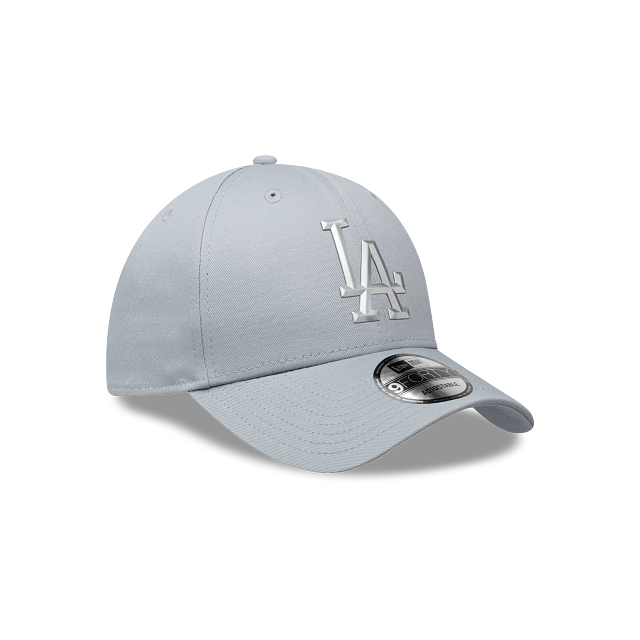 Los Angeles Dodgers MLB Metal Badge 9FORTY Strapback Gris
