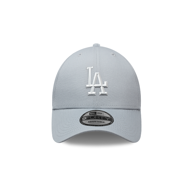 Los Angeles Dodgers MLB Metal Badge 9FORTY Strapback Gris