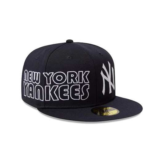 New York Yankees MLB Dual Wordmark 59FIFTY Cerrada