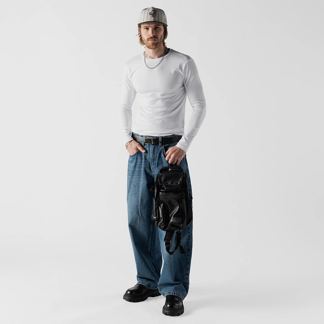 Sling Body Bag New Era Negra