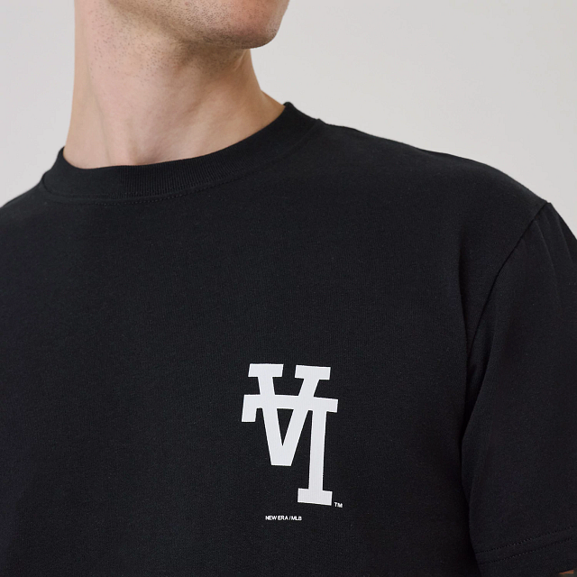 Playera Manga Corta Los Angeles Dodgers MLB Upside Down Negra