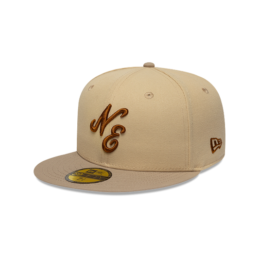 New Era Japan Mocha Mousse 59FIFTY Cerrada