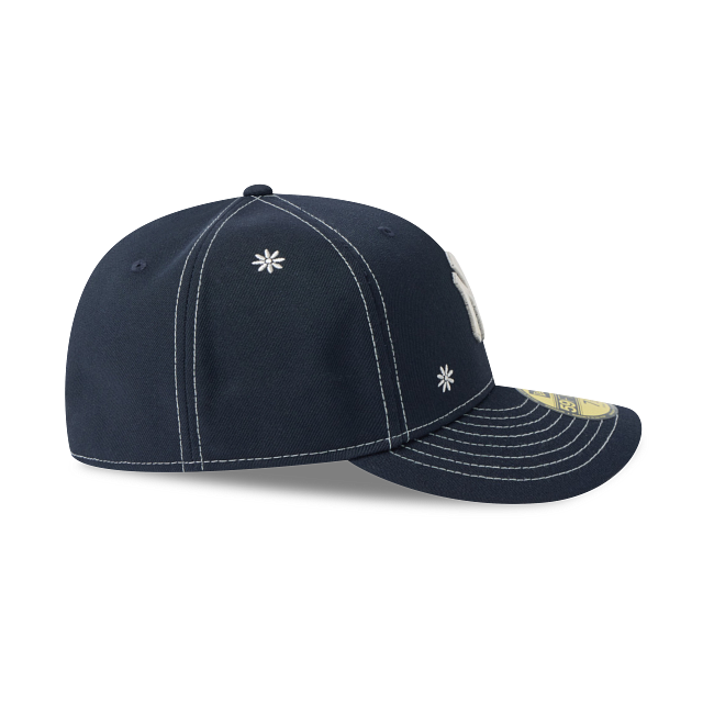New York Yankees MLB Flower Embroidery 59FIFTY Cerrada