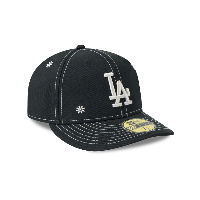 Los Angeles Dodgers MLB Flower Embroidery 59FIFTY Cerrada