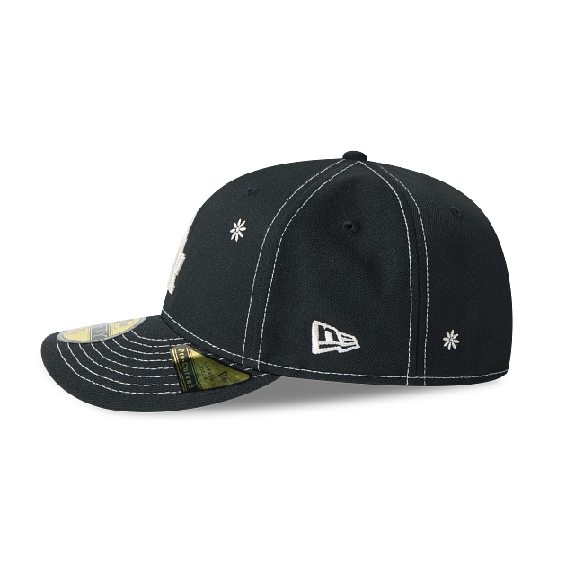 Los Angeles Dodgers MLB Flower Embroidery 59FIFTY Cerrada