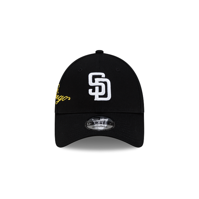 San Diego Padres MLB CROSS PANELS SCRIPT 9FORTY Strapback
