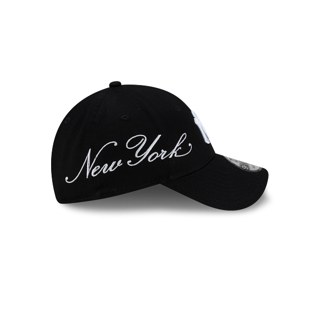 New York Yankees MLB CROSS PANELS SCRIPT 9FORTY Strapback