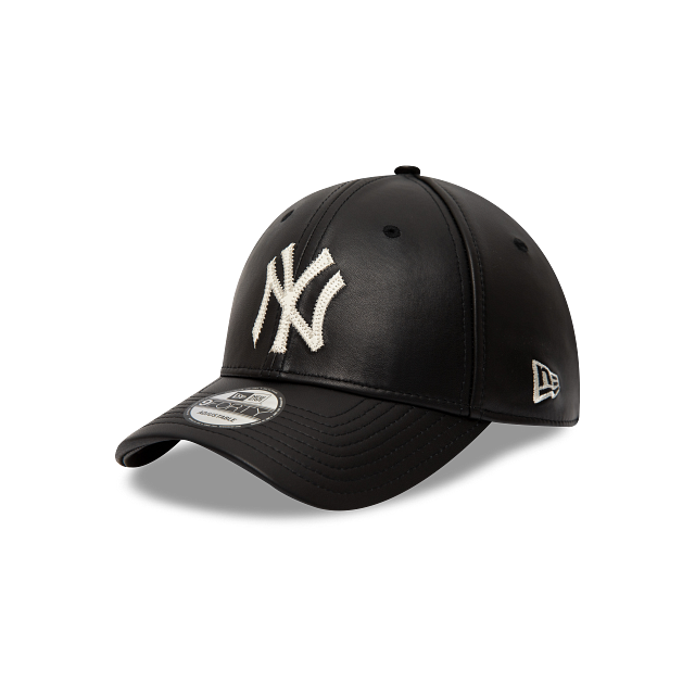 New York Yankees MLB Leather 9FORTY Strapback Negra