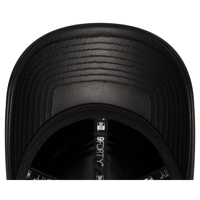 New York Yankees MLB Leather 9FORTY Strapback Negra