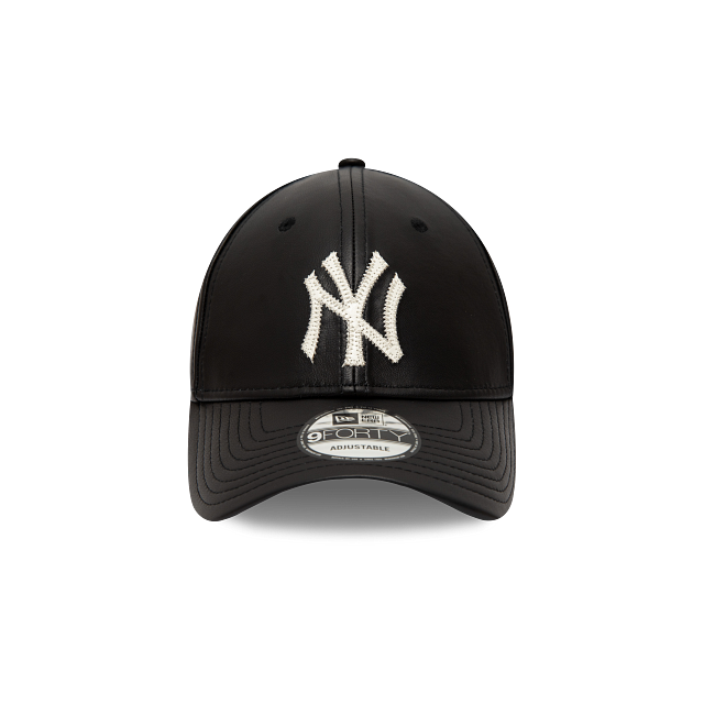 New York Yankees MLB Leather 9FORTY Strapback Negra