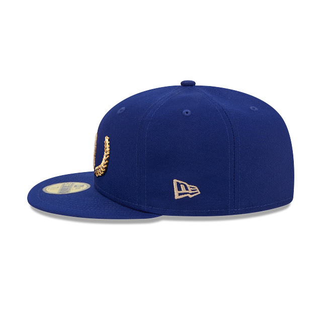 Los Angeles Dodgers MLB Gold Leaf 59FIFTY Cerrada
