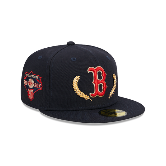 Boston Red Sox MLB Gold Leaf 59FIFTY Cerrada