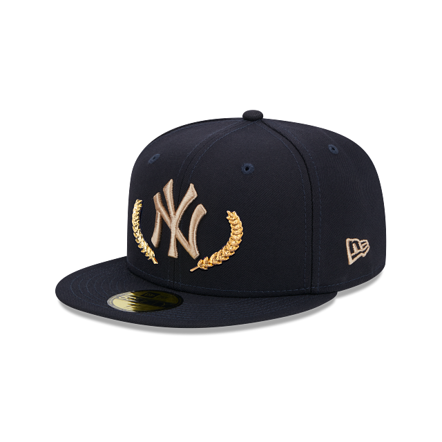 New York Yankees MLB Gold Leaf 59FIFTY Cerrada