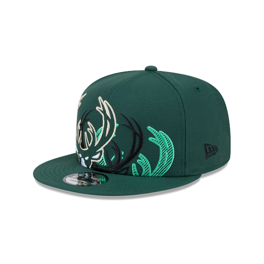 Milwaukee Bucks NBA Team Shadow 9FIFTY Snapback