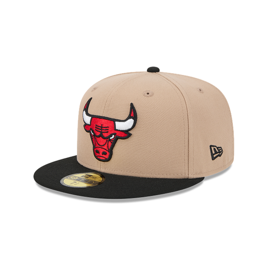 Chicago Bulls NBA Evergreen 59FIFTY Cerrada Beige