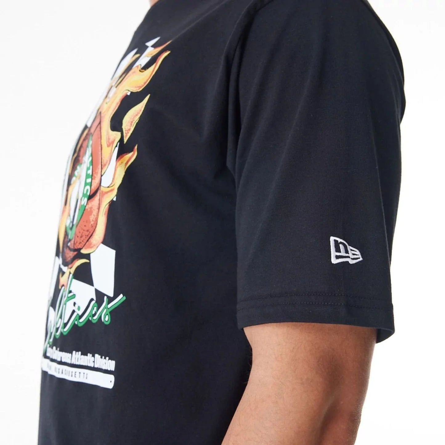 Playera Manga Corta Boston Celtics NBA Flames