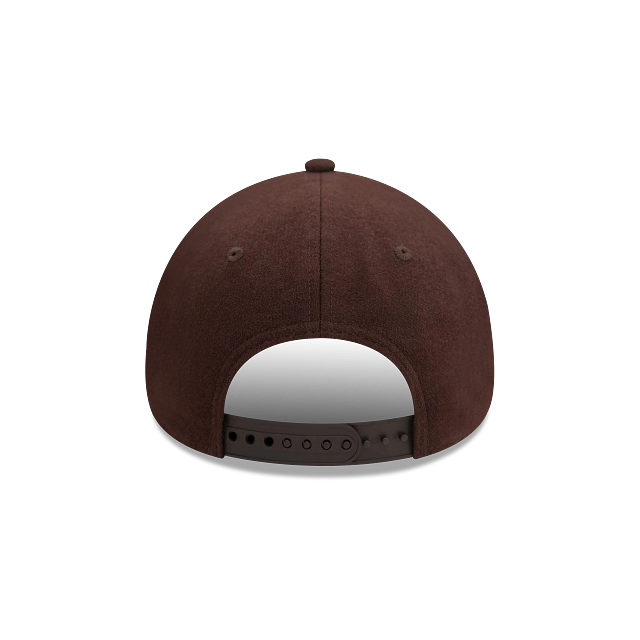 New York Yankees MLB Melton Wool 9FORTY Snapback Café