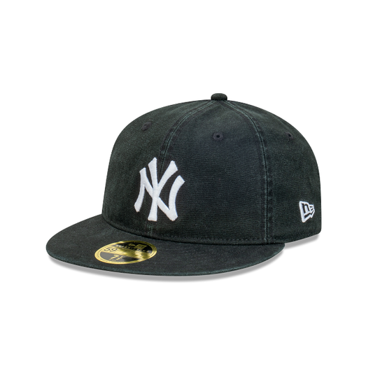 New York Yankees MLB Worn Black 59FIFTY Retro Crown Cerrada