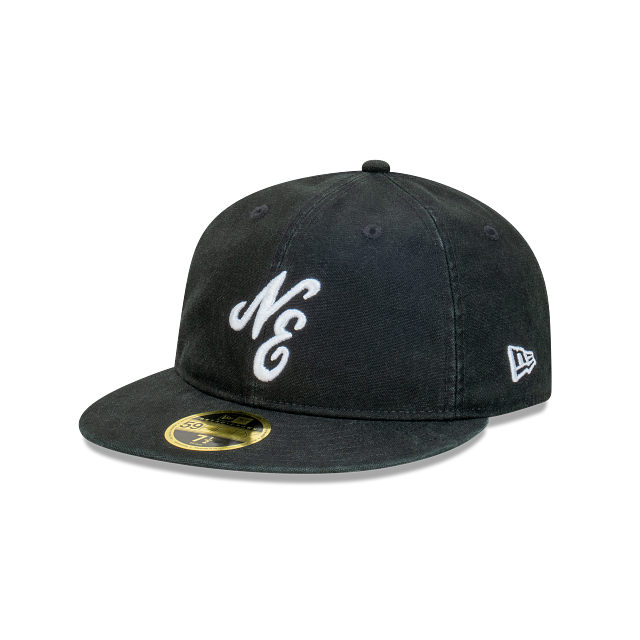 New Era Worn Black 59FIFTY Retro Crown Cerrada