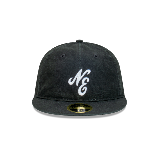 New Era Worn Black 59FIFTY Retro Crown Cerrada