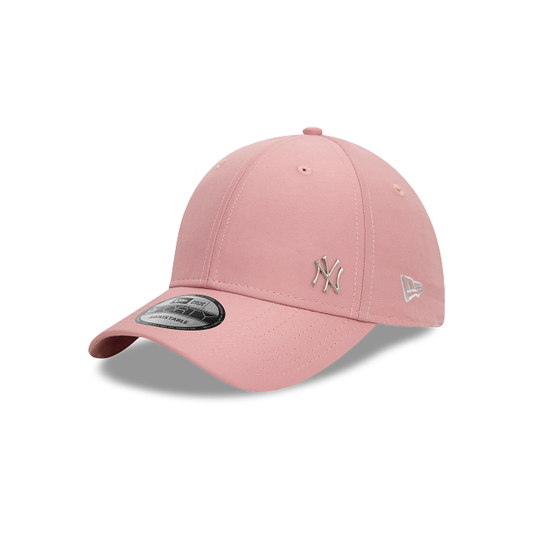 New York Yankees MLB Flawless Mini Logo 9FORTY Strapback Rosa
