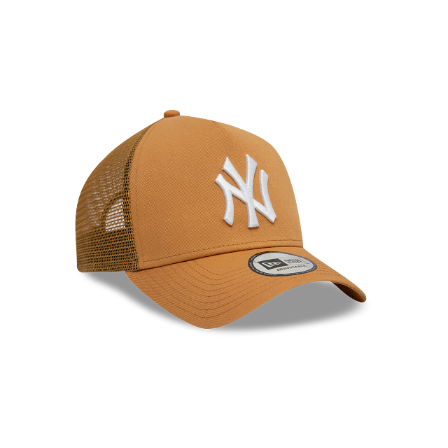 New York Yankees MLB League Essentials 9FORTY A-Frame Trucker Snapback Café