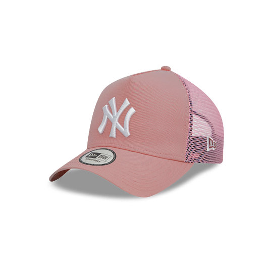 New York Yankees MLB League Essentials 9FORTY A-Frame Trucker Snapback Rosa