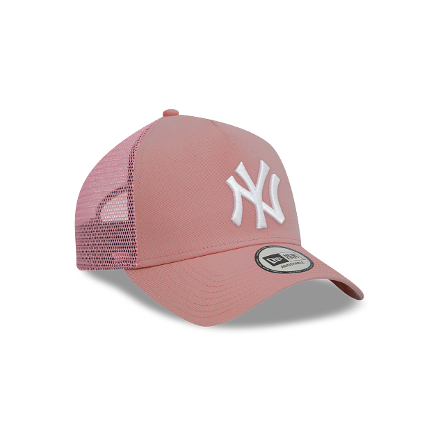 New York Yankees MLB League Essentials 9FORTY A-Frame Trucker Snapback Rosa