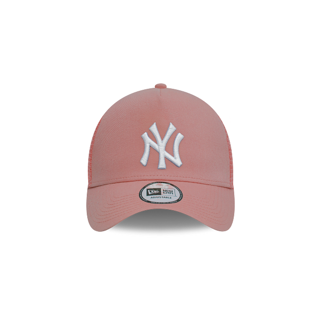 New York Yankees MLB League Essentials 9FORTY A-Frame Trucker Snapback Rosa