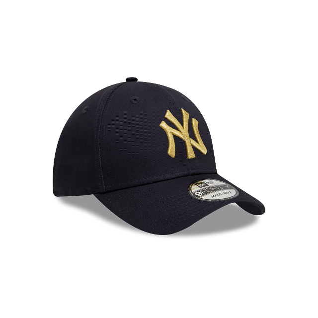 New York Yankees MLB Metallic Logo 9FORTY Strapback