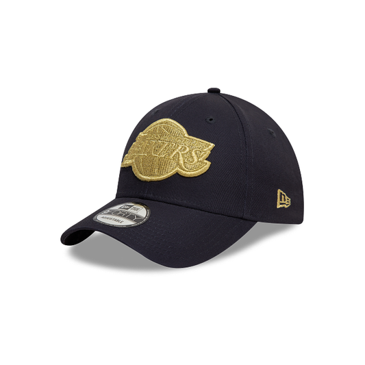 Los Angeles Lakers NBA Metallic Logo 9FORTY Strapback