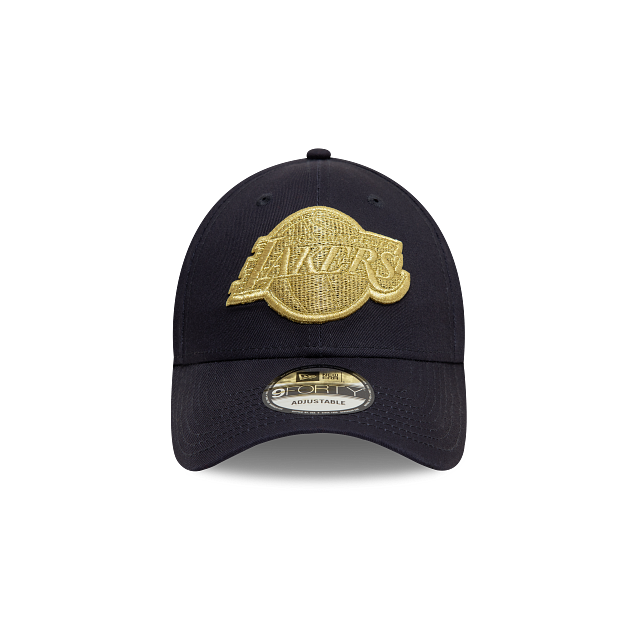 Los Angeles Lakers NBA Metallic Logo 9FORTY Strapback
