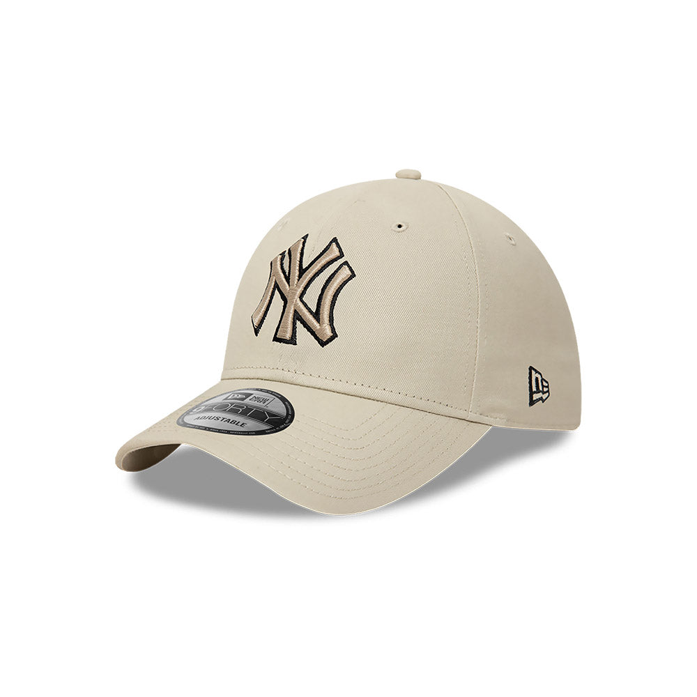 New York Yankees MLB Team Outline 9FORTY Strapback