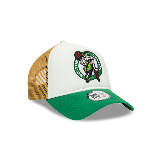 Boston Celtics NBA Flower 9FORTY A-Frame Trucker Snapback