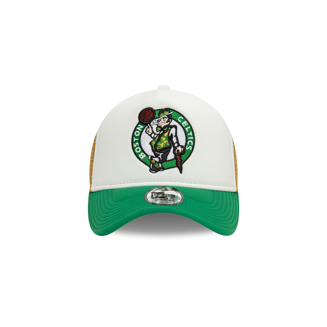 Boston Celtics NBA Flower 9FORTY A-Frame Trucker Snapback