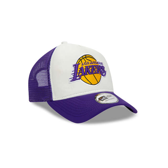 Los Angeles Lakers NBA Flower 9FORTY A-Frame Trucker Snapback